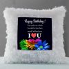 Vickvii Printed Happy Birthday You Make Me  Whole I Love You Led Cushion With Filler (38*38CM) | Save 33% - Rajasthan Living 9