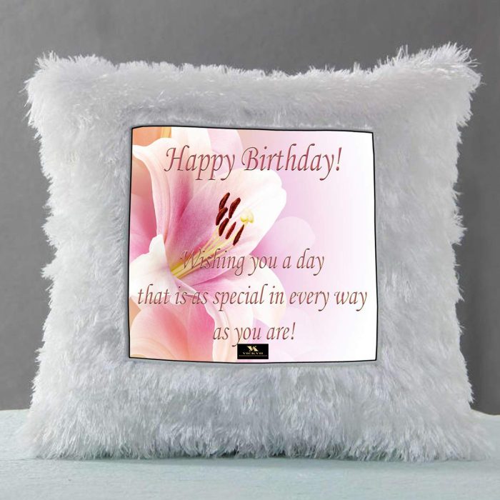 Vickvii Printed Happy Birthday Special In EveryWay Led Cushion With Filler (38*38CM) | Save 33% - Rajasthan Living 6