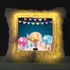 Vickvii Printed Happy Birthday With Ballons And Candles Led Cushion With Filler (38*38CM) | Save 33% - Rajasthan Living 8