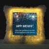 Vickvii Printed Happy Birthday And GodBless You Led Cushion With Filler (38*38CM) | Save 33% - Rajasthan Living 8