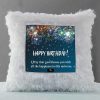 Vickvii Printed Happy Birthday And GodBless You Led Cushion With Filler (38*38CM) | Save 33% - Rajasthan Living 9