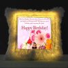 Vickvii Printed Happy Birthday With An Amazing Life Ahead Led Cushion With Filler (38*38CM) | Save 33% - Rajasthan Living 8