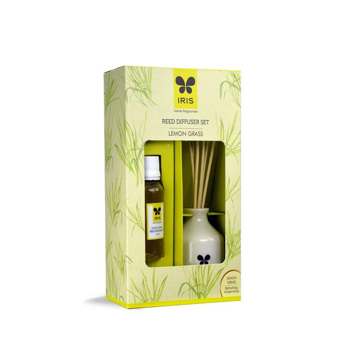 IRIS Reed Diffuser Set Lemon Grass 60 ml | Save 33% - Rajasthan Living 6