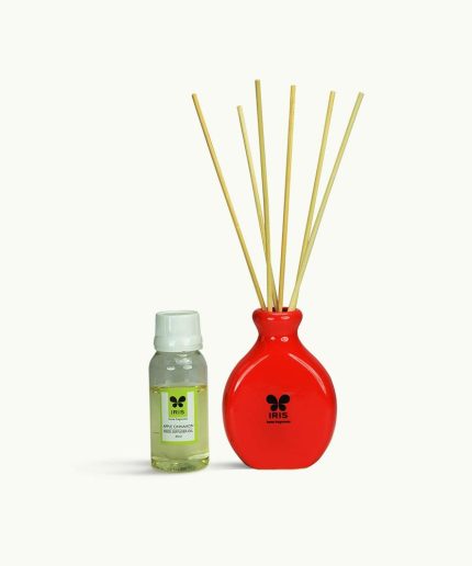 Iris New Apple Cinnamon Fragances Reed Diffuser Set with Oil 60ml With Ceramic Pot & Diffuser Stick | Save 33% - Rajasthan Living 3