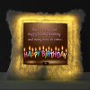 Vickvii Printed Happy Birthday Have A wonderful Happy Healthy Birthday Led Cushion With Filler (38*38CM) | Save 33% - Rajasthan Living 8