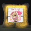 Vickvii Printed Happy Birthday Text With Cute Teddy Led Cushion With Filler (38*38CM) | Save 33% - Rajasthan Living 8