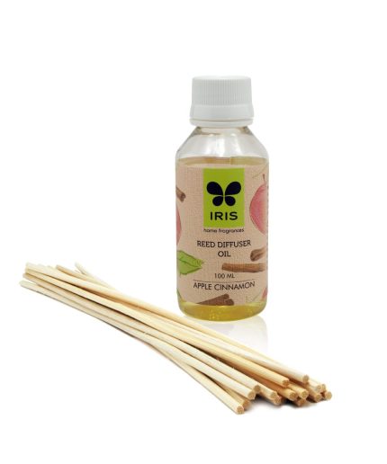 IRIS Home Fragrance Apple Cinnamon Reed Diffuser Refill 1 Unit of 100ml | Save 33% - Rajasthan Living