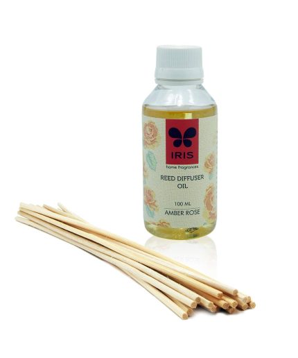 IRIS Home Fragrance Amber Rose Reed Diffuser Refill 1 Unit of 100ml | Save 33% - Rajasthan Living