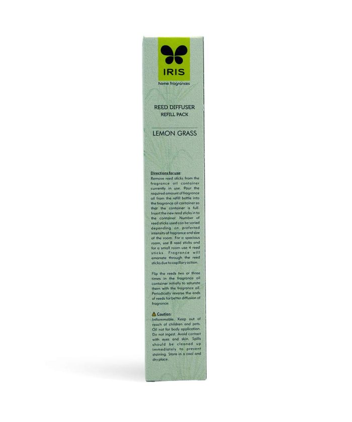 IRIS Home Fragrance Lemon Grass Reed Diffuser Refill 1 Unit of 100ml | Save 33% - Rajasthan Living 7