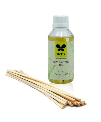 IRIS Home Fragrance Lemon Grass Reed Diffuser Refill 1 Unit of 100ml | Save 33% - Rajasthan Living