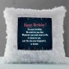 Vickvii Printed Happy Birthday With Quots Led Cushion With Filler (38*38CM) | Save 33% - Rajasthan Living 9