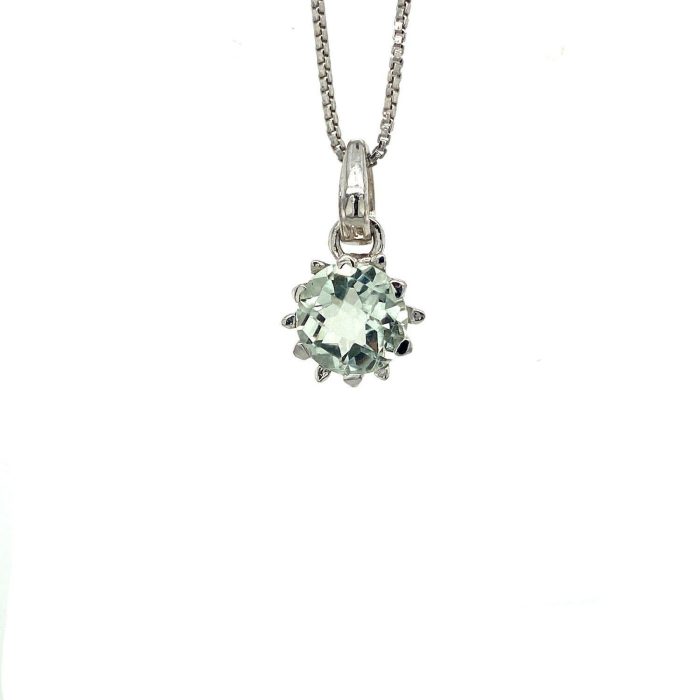 Green Amethyst Pendant in 925 Sterling Silver | Save 33% - Rajasthan Living 6