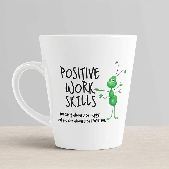 Aj Prints Positive Work Skills Funny Buttefly Design Conical Coffee Mug-White-Cute Funny Mug-Gift for Brother,Gift for Sister | Save 33% - Rajasthan Living 6