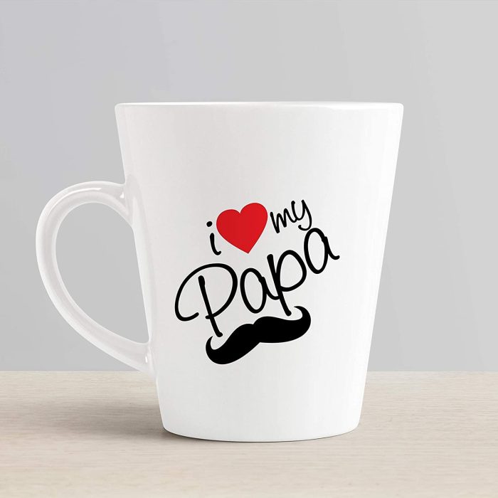 Aj Prints I Love My Papa Best Quotes Printed Ceramic Conical Mug for Dad 325ml, White | Save 33% - Rajasthan Living 7