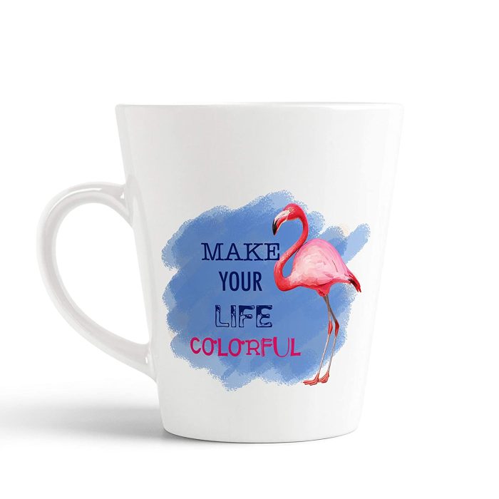 Aj Prints Make Your Life Colorful Printed Coffee Mug- 12Oz Conical Coffee Mug | Save 33% - Rajasthan Living 5