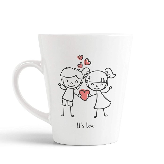Aj Prints It’s Love Cute Lovely Couple Printed Conical Coffee Mug-12Oz Mug ?Valentine?s Day Gift – Wife – Girlfriend – Funny Mug – Gifts… | Save 33% - Rajasthan Living 5