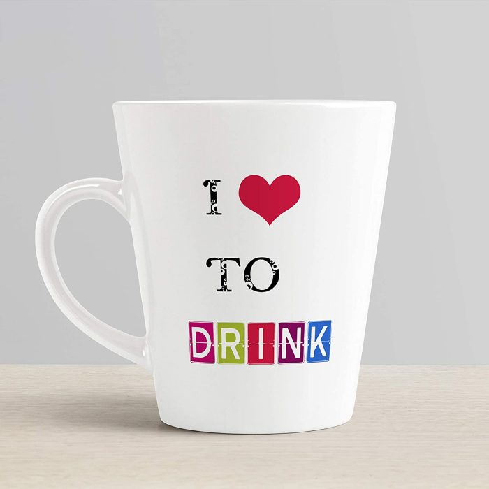 Aj Prints I Love to Drink Printed Conical Coffee Mug- Milk Mug – 12Oz Coffee Mug- Gift for Him/Her | Save 33% - Rajasthan Living 6