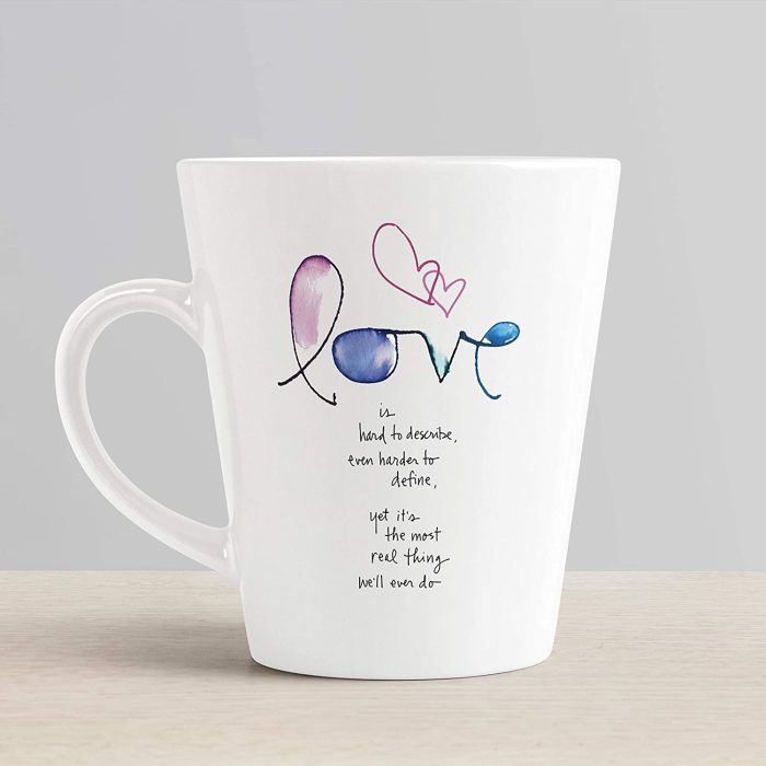 Aj Prints Love Quotes Printed Conical Coffee Mug- 12Oz Coffee Mug- White | Save 33% - Rajasthan Living 7