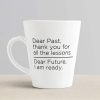 Aj Prints Dear Past Thank You for All Lessons. Dear Future I’m Ready Grateful Quotes Printed Ceramic Latte Coffee Mug 12oz | Save 33% - Rajasthan Living 10