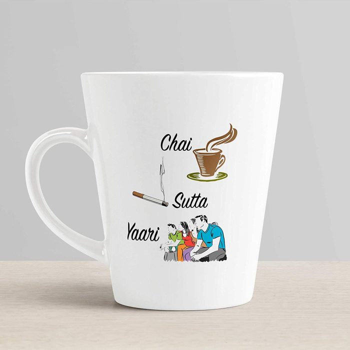 Aj Prints Chai Sutta Yaari Funny Conical Coffee Mug-Designer Coffee Mug-350ml Tea Cup for Friends | Save 33% - Rajasthan Living 6
