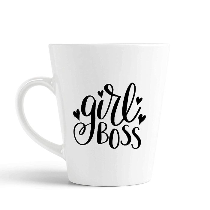 Aj Prints Girl Boss Printed Conical Coffee Mug- Funny Tea Mug 350ml Coffee Mug for Friends, Girl, Wife | Save 33% - Rajasthan Living 5