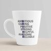 Aj Prints Inspiration Quote Conical Coffee Mug- Ambitious,Caring,Positive, Strong,Helpful Awesome,Reliable Printed Mug- 12Oz | Save 33% - Rajasthan Living 10