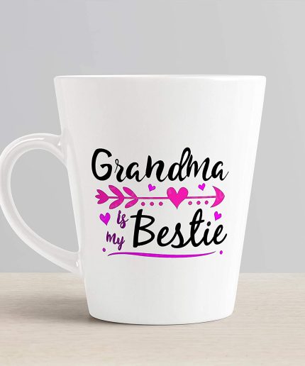 Aj Prints Grandma Bestie Printed Conical Mug- White Ceramic Mug Gift for Grandma, Mom | Save 33% - Rajasthan Living 3