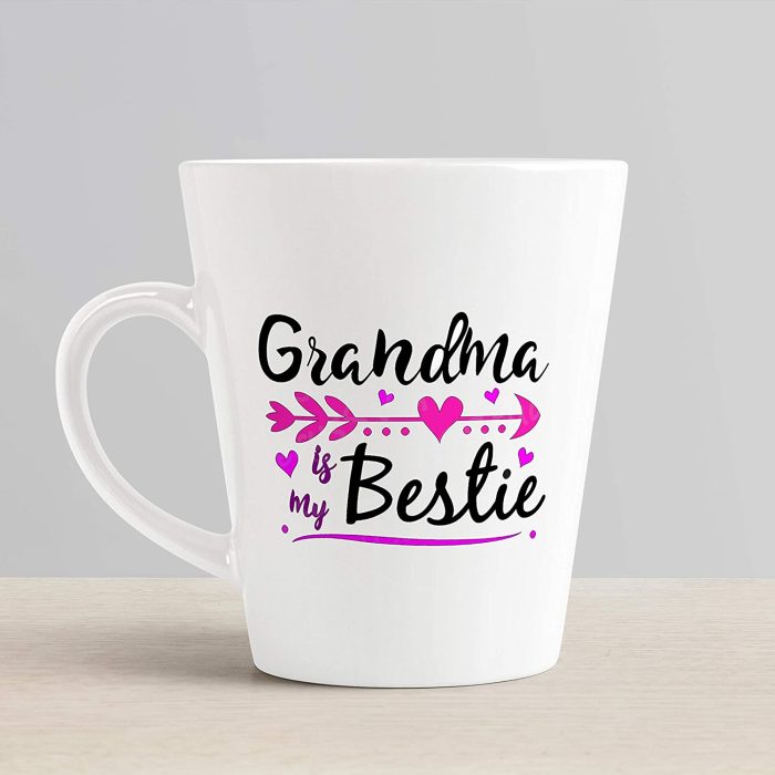 Aj Prints Grandma Bestie Printed Conical Mug- White Ceramic Mug Gift for Grandma, Mom | Save 33% - Rajasthan Living 6