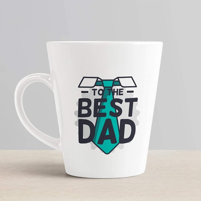 Aj Prints Father?s Day Conical Mug to The Best Dad 325ml, White | Save 33% - Rajasthan Living 7