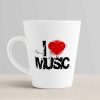 Aj Prints I Love Music Cute Printed Conical Coffee Mug-12Oz Tea Cup-Gift for Musicoin | Save 33% - Rajasthan Living 10