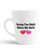 Aj Prints Smile Quotes Conical Coffee Mug- Seeing You Smile Makes Me Smile Cute Heart Printed Tea Cup for Him/Her | Save 33% - Rajasthan Living 9