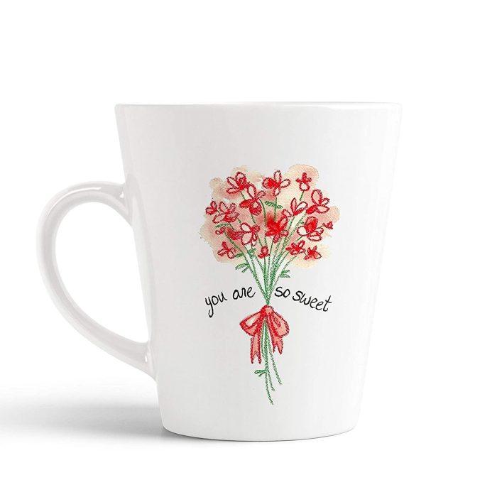 Aj Prints You are So Sweet Printed Conical Coffee Mug- Printed Ceramic Coffee Mug- 12Oz | Save 33% - Rajasthan Living 5