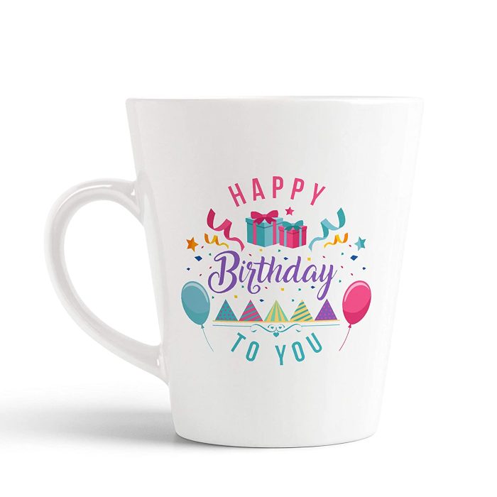 Aj Prints Happy Birthday to You Printed Conical Coffee Mug- 12Oz Coffee Mug Gift for Birthday | Save 33% - Rajasthan Living 5