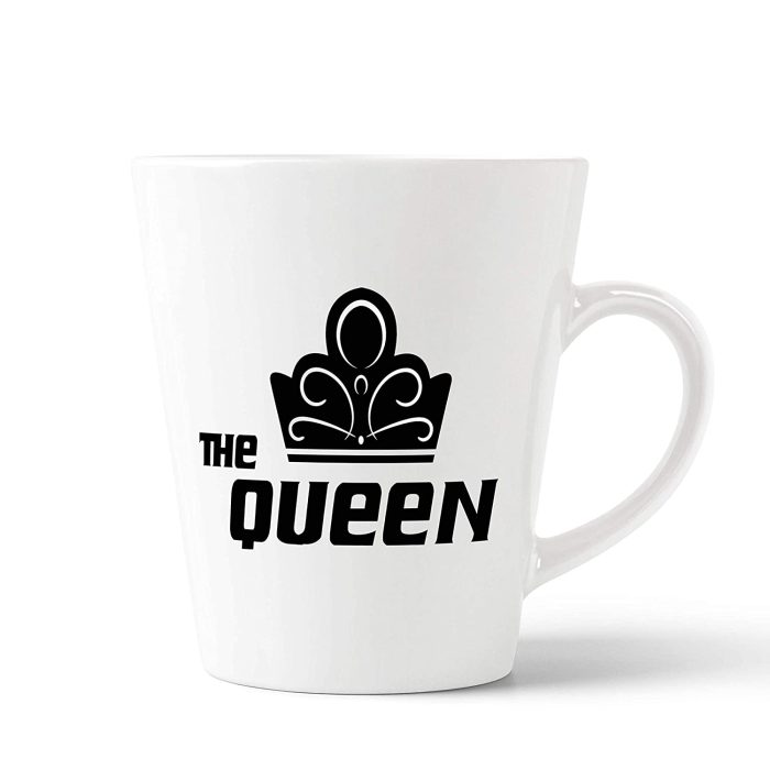 Aj Prints Queen Conical Latte Mug ? 12oz Queen Mug ? Valentine?s Day Gift – Wife – Girlfriend – Funny Mug – Gifts ? Anniversary,… | Save 33% - Rajasthan Living 5