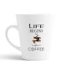 Aj Prints Life Begins After Coffee-Fancy Style 12 oz White Conical Coffee Mug, Gift for His/Her | Save 33% - Rajasthan Living 9