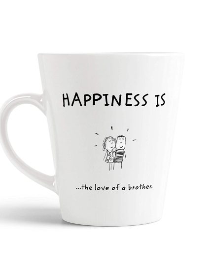 Aj Prints Brother Gift Coffee Mug – Happiness is The Love of a Brother Quotes Printed Cute Ceramic Coffee, Latte Mug 12oz – White | Save 33% - Rajasthan Living