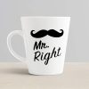 Aj Prints Funny Wedding Gift – Mr. Right Mug 12Oz Conical Mug – Cone Shaped Ceramic Cup – Engagement Gifts for Boyfriend, Husband, Friends | Save 33% - Rajasthan Living 10