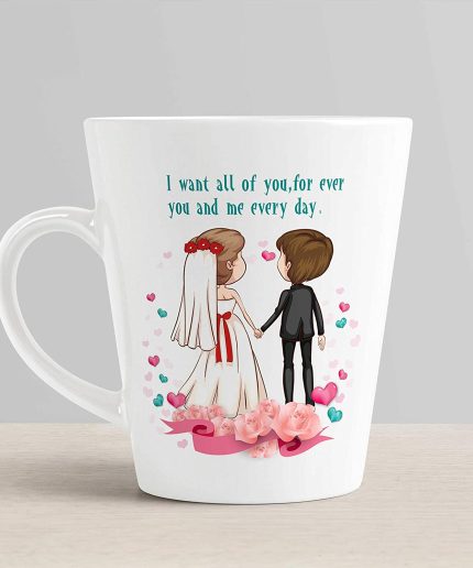 Aj Prints I Want All of You,for Ever You and Me Every Day Best Cute Couple Conical Mugs-Gifts Anniversary, Birthday Gift | Save 33% - Rajasthan Living 3