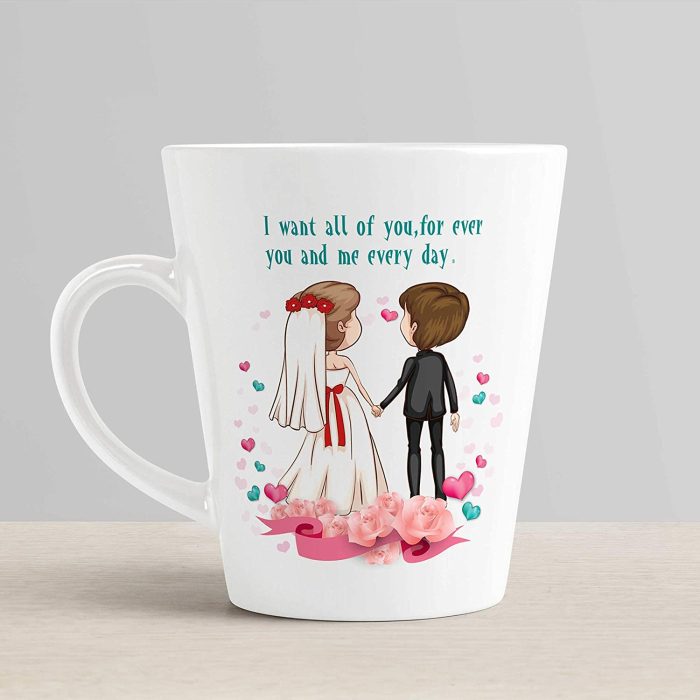 Aj Prints I Want All of You,for Ever You and Me Every Day Best Cute Couple Conical Mugs-Gifts Anniversary, Birthday Gift | Save 33% - Rajasthan Living 6