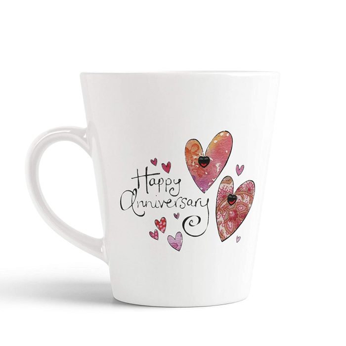 Aj Prints Happy Anniversary Quotes Printed Conical Coffee Mug- 12Oz Mug Gift for Anniversary | Save 33% - Rajasthan Living 5