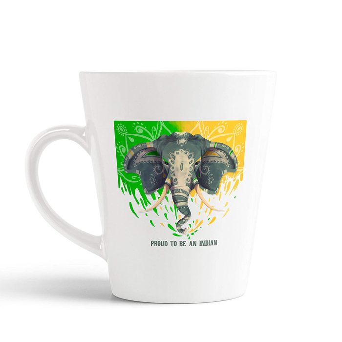 Aj Prints Proud to Be an Indian Beautiful Theme Printed Conical Coffee Mug- White Ceramic Mug- 12Oz | Save 33% - Rajasthan Living 5