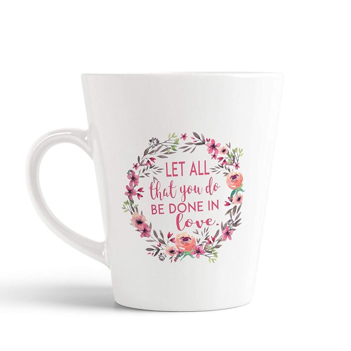 Aj Prints Let All That You do be Done in Love Printed Conical Coffee Mug- Perfect for Valentine’s Day Gift | Save 33% - Rajasthan Living 5
