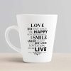 Aj Prints Love Quotes Conical Coffee Mug-Inspirational Quotes Printed 12oz Latte Mug for His and her, Birthday Gift | Save 33% - Rajasthan Living 10
