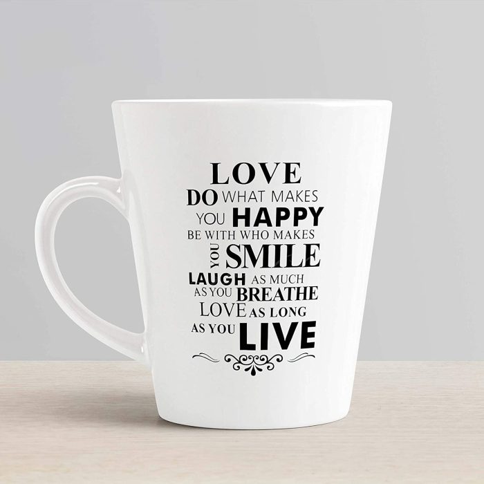 Aj Prints Love Quotes Conical Coffee Mug-Inspirational Quotes Printed 12oz Latte Mug for His and her, Birthday Gift | Save 33% - Rajasthan Living 6