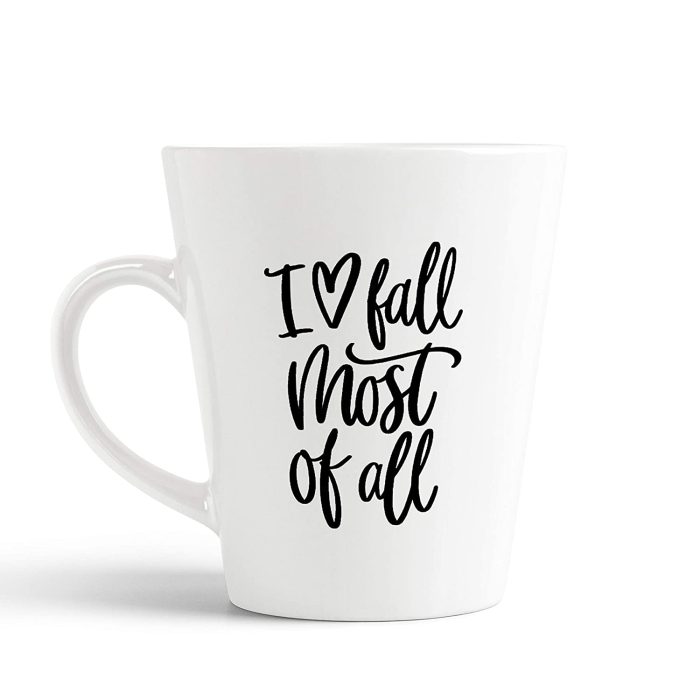 Aj Prints I Love Fall Most of All Latte Mug Funny Novelty Gift Coffee Cup 12 OZ | Save 33% - Rajasthan Living 5