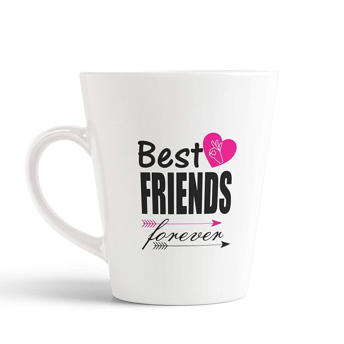 Aj Prints Friendship Quotes Conical Coffee Mug- Best Friends Forever Printed Tea Cup- Gift for Best Friend | Save 33% - Rajasthan Living 5