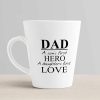 Aj Prints Dad A Son’s First Hero, A Daughter’s First Love Quote Conical Coffee Mug-350ml-Ceramic Coffee Mug-White-Gift for Daughter,Son,Dad | Save 33% - Rajasthan Living 10