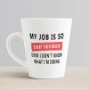 Aj Prints My Job is Top Secret Even I Don’t Know What I’m Doing Home Office Coffee Mug Latte Cup White (12 Ounce) | Save 33% - Rajasthan Living 11