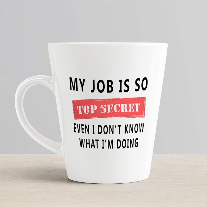Aj Prints My Job is Top Secret Even I Don’t Know What I’m Doing Home Office Coffee Mug Latte Cup White (12 Ounce) | Save 33% - Rajasthan Living 7