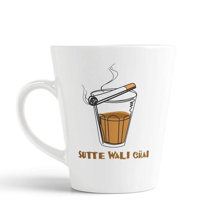 Aj Prints Sutte Wali Chai Funny Printed Coffee Mug with Handle -White Coffee Mug,Gift for Husband,Friends,Boyfriend | Save 33% - Rajasthan Living 5